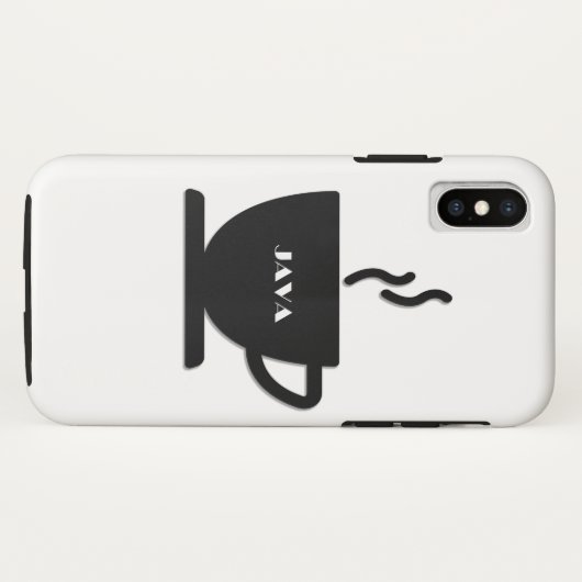 Coques Case-Mate iPhone Tasse de Java (Dos (Horizontal))