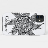 Coques Case-Mate iPhone Tatouage de henné Sun Thunder_Cove (Dos (Horizontal))