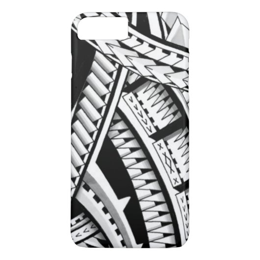 Coques Case-Mate iPhone Tatouage inspiré par Samoan ombragé (Dos)
