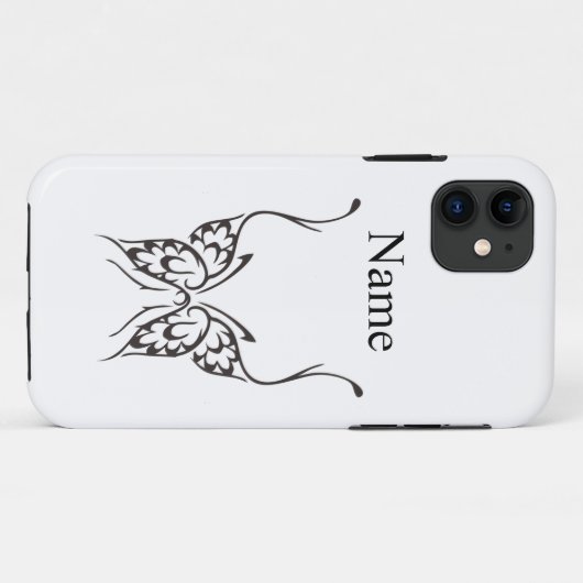 Coques Case-Mate iPhone Tatouage papillon stylisé Thunder_Cove (Dos (Horizontal))