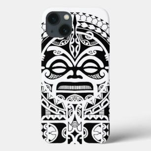 Etui iPhone Case-Mate Tatouage tribal polynésien avec masque tiki