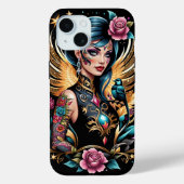 Coques Case-Mate iPhone Tatouages Et Roses 2 (Verso)