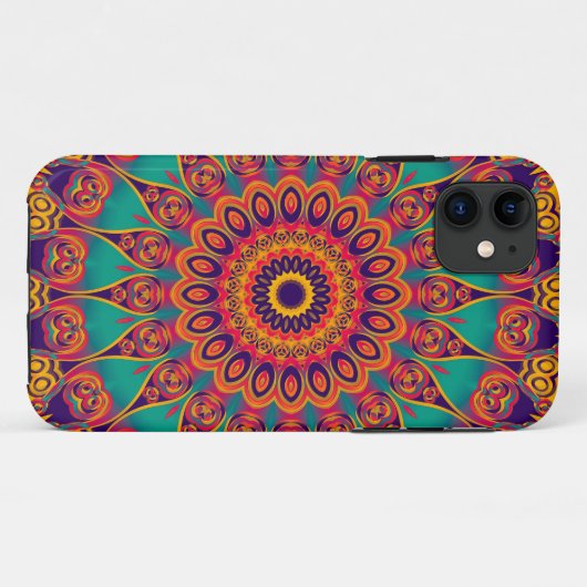 Coques Case-Mate iPhone Tattoo Kaleidoscope Fractal (Dos (Horizontal))