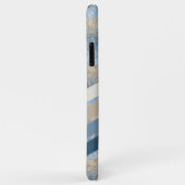 Coques Case-Mate iPhone Taupe bleu foncé Taupe beige Brown (Dos/Droite)