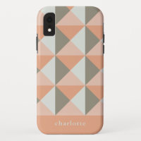 Taupe de Motif géométrique classique personnalisée