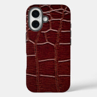Taupe moderne Croc Cuir Texture