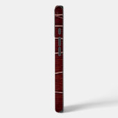 Coques Case-Mate iPhone Taupe moderne Croc Cuir Texture (Verso / Gauche)