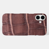 Coques Case-Mate iPhone Taupe moderne Croc Cuir Texture (Verso (horizontal))