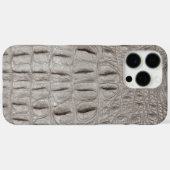 Coques Case-Mate iPhone Taupe moderne Croc Cuir Texture (Verso (horizontal))