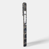 Coques Case-Mate iPhone Taupe moderne Croc Cuir Texture (Verso / Gauche)