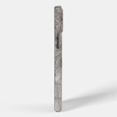 Coques Case-Mate iPhone Taupe moderne Croc Cuir Texture (Verso / Droite)