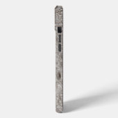 Coques Case-Mate iPhone Taupe moderne Croc Cuir Texture (Verso / Gauche)