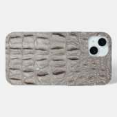 Coques Case-Mate iPhone Taupe moderne Croc Cuir Texture (Verso (horizontal))