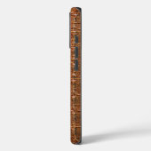 Coques Case-Mate iPhone Taupe moderne Croc Cuir Texture (Verso / Gauche)