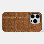 Coques Case-Mate iPhone Taupe moderne Croc Cuir Texture (Verso (horizontal))