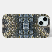 Coques Case-Mate iPhone Taupe moderne Croc Cuir Texture (Verso (horizontal))
