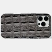 Coques Case-Mate iPhone Taupe moderne Croc Cuir Texture (Verso (horizontal))