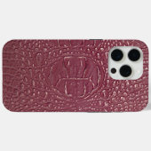 Coques Case-Mate iPhone Taupe moderne Croc Cuir Texture (Verso (horizontal))