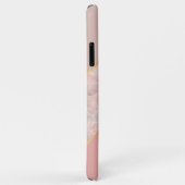 Coques Case-Mate iPhone Taupe Personnalisé Mauve Dustère Rose Blush Marbre (Dos/Droite)