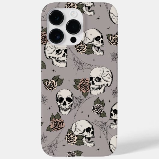 Coques Case-Mate iPhone Taupe vintage et Roses (Verso)
