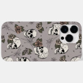 Coques Case-Mate iPhone Taupe vintage et Roses (Verso (horizontal))