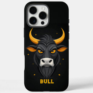 Coques iPhone 16 Pro Max Taureau en colère personnalisé