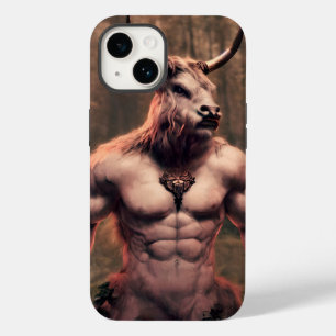 Coque Pour iPhone 14 Taurus puissant dans la forêt