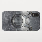 Coques Case-Mate iPhone Taurus Se connecter Silver Grunge Style dévêtu (Dos (Horizontal))