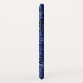 Coques Case-Mate iPhone Taurus Zodiac sur Camion numérique bleu marine (Dos/Droite)