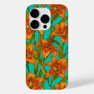 Coque Pour iPhone 14 Pro Tawny fleurs quotidiennes
