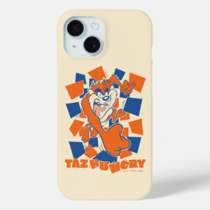 Coque Pour iPhone 15 TAZ™ Hungry Smashing Through Checker