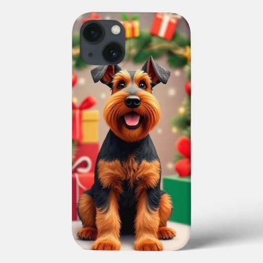 Coques Case-Mate iPhone Tchiène de race Airedale Terrier Chien Chiot Joyeu (Verso)