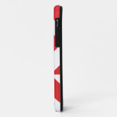 Coques Case-Mate iPhone Tchry Red Geometric Deco Cube Pattern (Dos/Gauche)