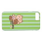 Coques Case-Mate iPhone tea time chat et lapin (Dos (Horizontal))