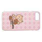 Coques Case-Mate iPhone tea time chat et lapin (Dos (Horizontal))