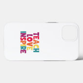 Coques Case-Mate iPhone Teach Love Inspire! (Verso (horizontal))