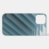 Coques Case-Mate iPhone Teal and white digital wallpaper (Verso (horizontal))