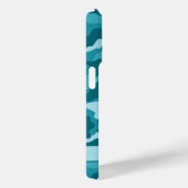 Coques Case-Mate iPhone Teal Camouflage Personalized (Verso / Droite)