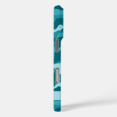 Coques Case-Mate iPhone Teal Camouflage Personalized (Verso / Droite)