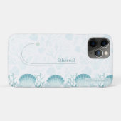 Coques Case-Mate iPhone Teal Oceanic Pearls Personalised (Dos (Horizontal))