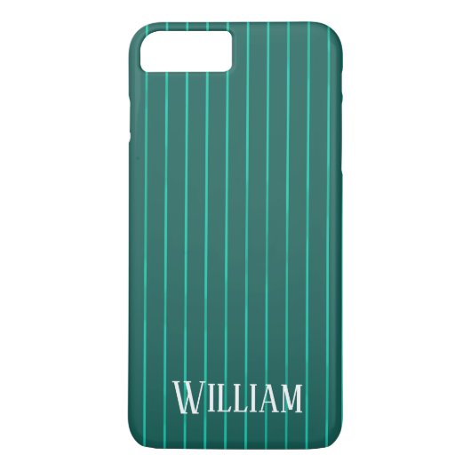 Coques Case-Mate iPhone Teal pinstripes (Dos)