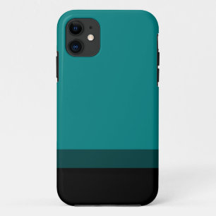 Coques Pour iPhone Teal se fanent pour noircir le cas