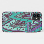 Coques Case-Mate iPhone Teal triangulé (Dos (Horizontal))