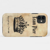 Coques Case-Mate iPhone Team Parr - Catherine Parr Signature et Couronne (Dos (Horizontal))