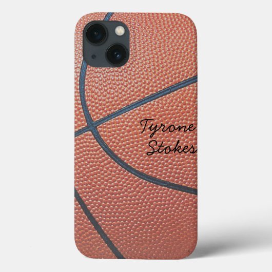 Coques Case-Mate iPhone Team Spirit_Basketball texture_Autograph Style (Verso)