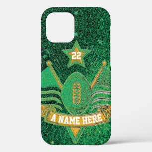 Case-Mate iPhone Case Team Sports Green & Gold Parties scintillant Colle
