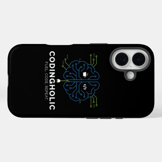 Coques Case-Mate iPhone Tech Brain Coding For Programmers & Coders (Verso (horizontal))