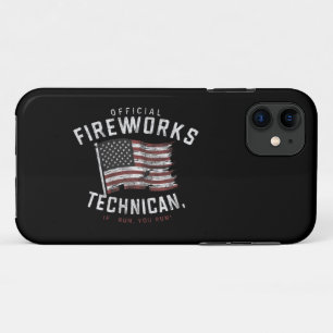 Case-Mate iPhone Case Technicien officiel de feux d'artifice Si je cours