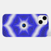 COQUES Case-Mate iPhone TECHNO BLUE STAR SAPPHIRE GEMSTONE (Verso (horizontal))