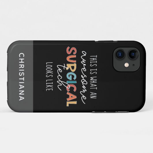 Coques Case-Mate iPhone Technologue Chirurgiste Personnalisé Funny Chirurg (Dos (Horizontal))